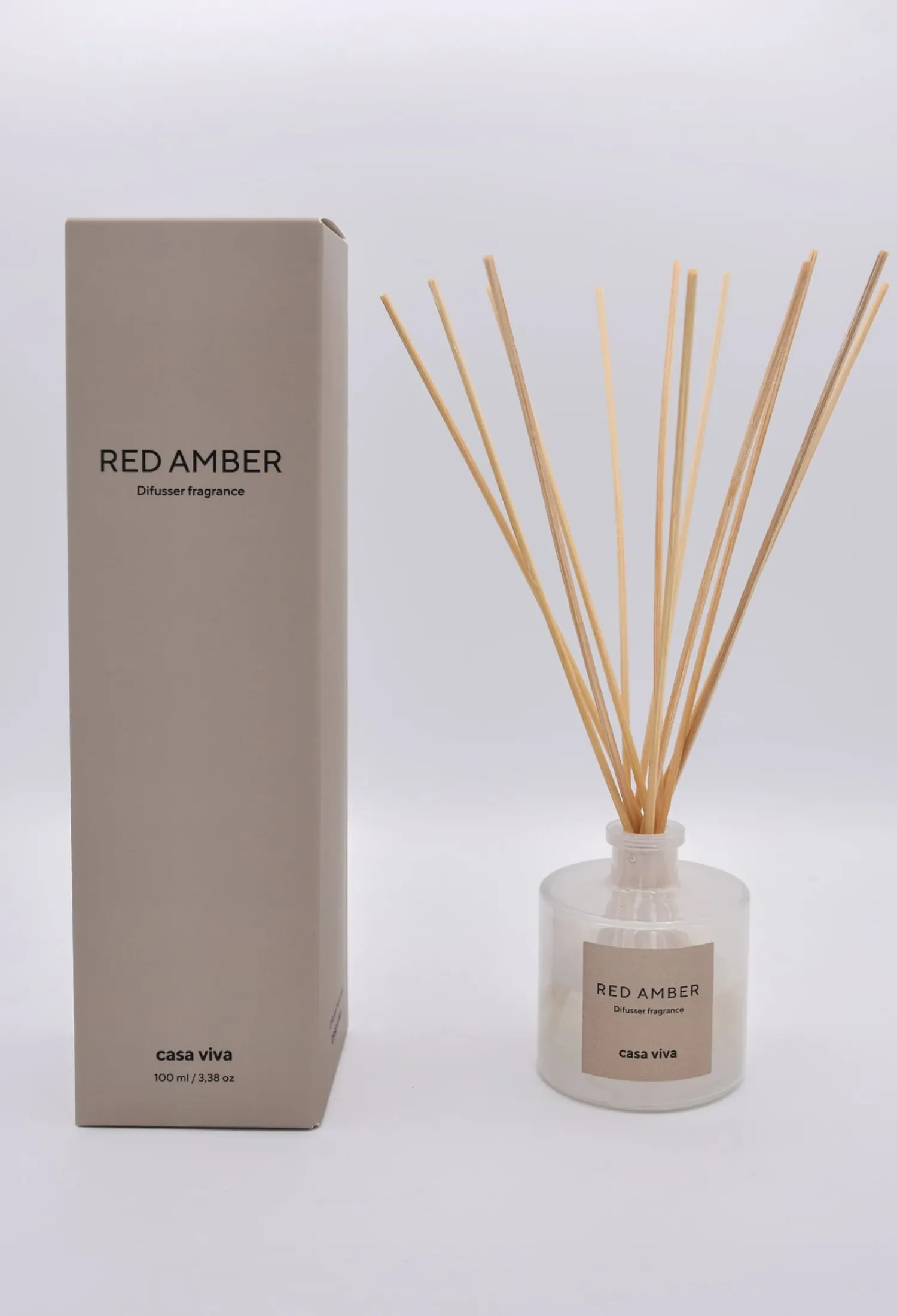 Casa Viva Ambientador en mikado Red Amber 100ml Outlet