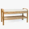 Casa Viva Banco zapatero blanco 90x33x50 Bambu Sale