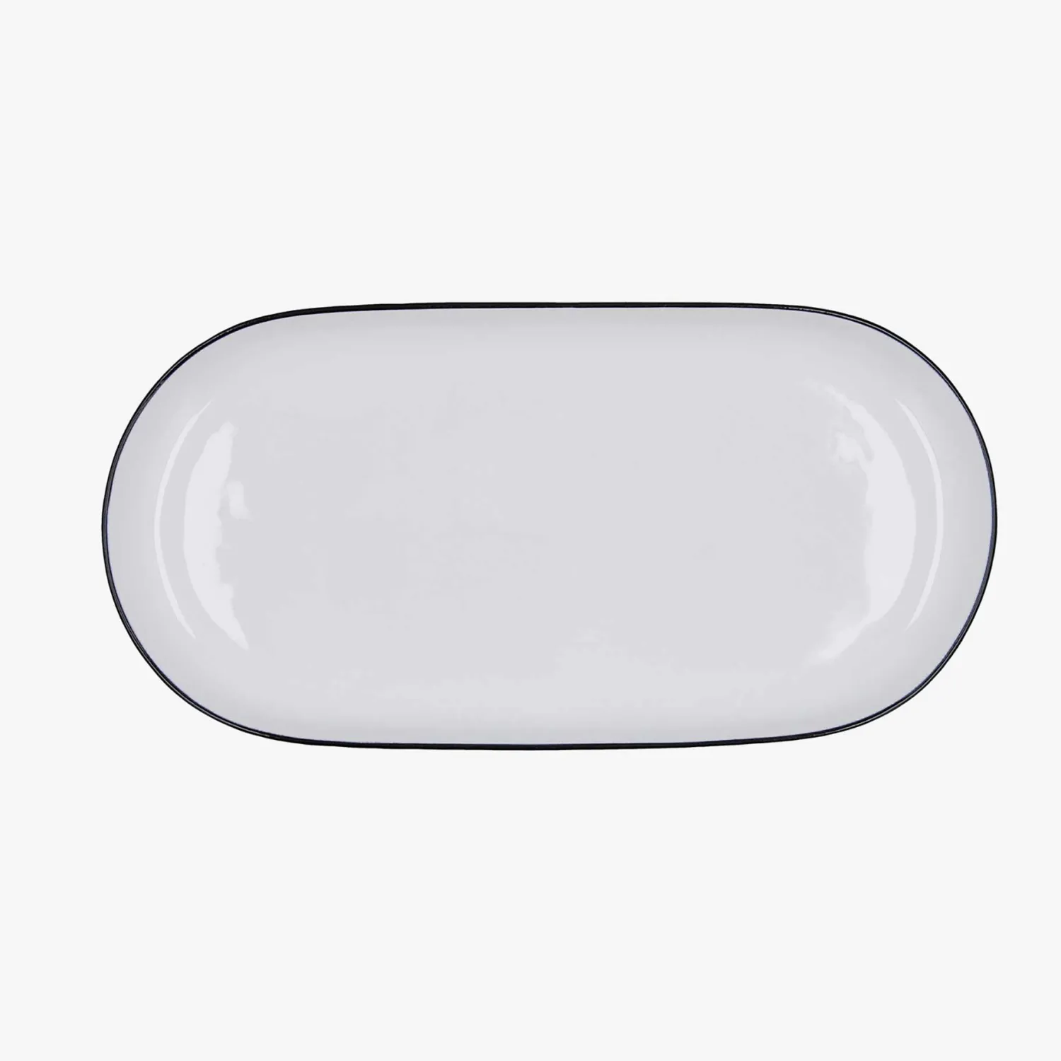 Casa Viva Bandeja oval de cerámica con relieve 32x16cm Siena Outlet