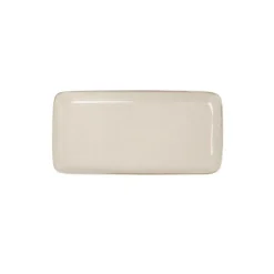 Casa Viva Bandeja para aperitivos de gres blanco Beget 28x14cm Outlet