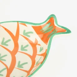 Casa Viva Bol de cerámica naranja Pez 14x9cm New