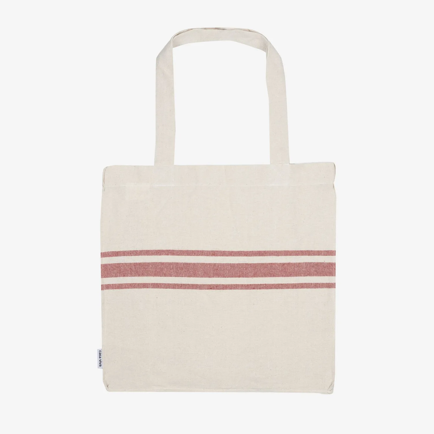 Casa Viva Bolso de algodón con rayas rojas Niza 45x45x15cm Online