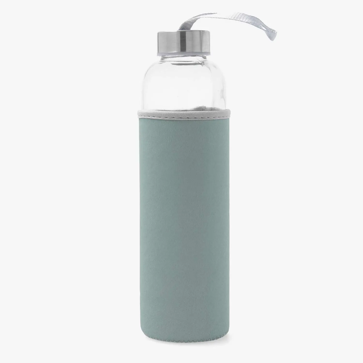 Casa Viva Botella de vidrio con neopreno azul 0,6L Tera Discount