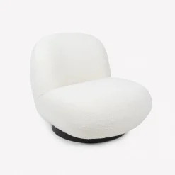 Casa Viva Butaca de borreguito giratoria blanca Pacha 81x95x71cm Clau&Chloe Sale