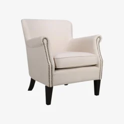 Casa Viva Butaca de poliéster beige Aurora 76x78x79cm Clau&Chloe Hot