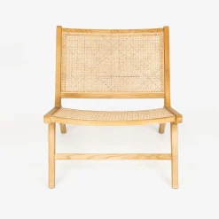 Casa Viva Butaca de ratán marrón claro Elodye 64x49x66cm Clau&Chloe New
