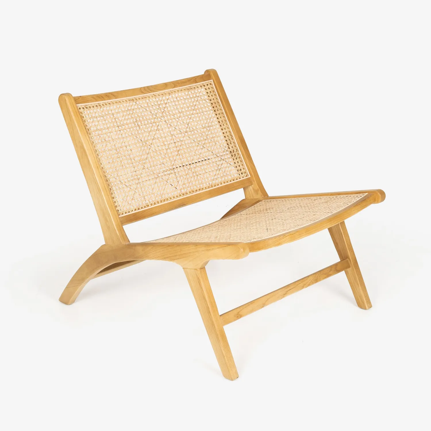 Casa Viva Butaca de ratán marrón claro Elodye 64x49x66cm Clau&Chloe New