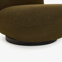 Casa Viva Butaca en tejido bouclé verde oliva Pacha 81x95x71cm Clau&Chloe Discount