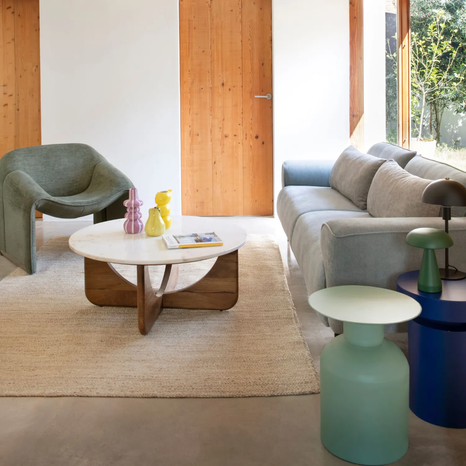 Casa Viva Butaca verde Nelia 81x64x74cm Clau&Chloe Sale