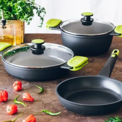 Casa Viva Cacerola baja de aluminio fundido antiadherente apta para inducción Foodie Ø36cm - BRA Discount