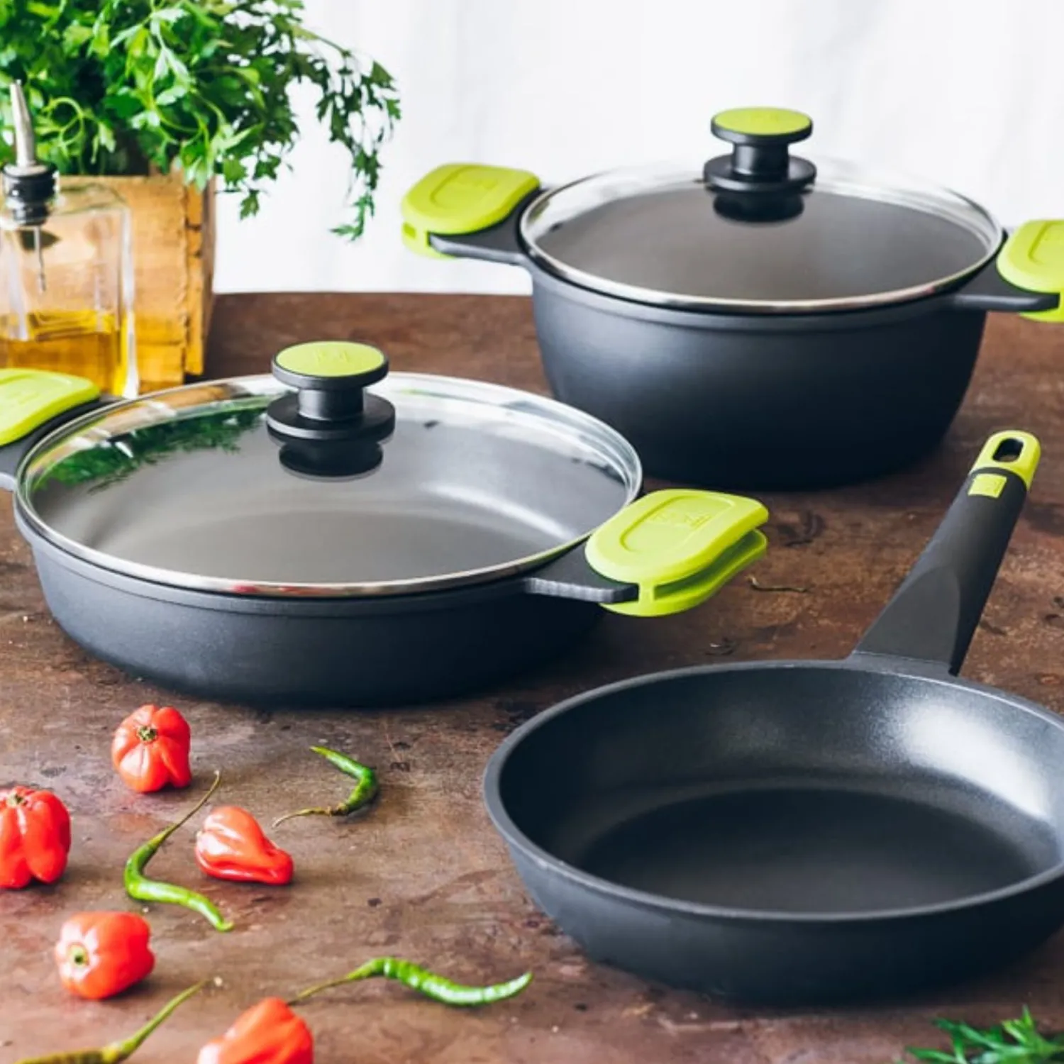 Casa Viva Cacerola baja de aluminio fundido antiadherente apta para inducción Foodie Ø36cm - BRA Discount