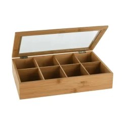 Casa Viva Caja de infusiones de bambú 32x20x7cm
