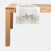 Casa Viva Camino de mesa blanco bordado Muérdago 40x140cm Hot