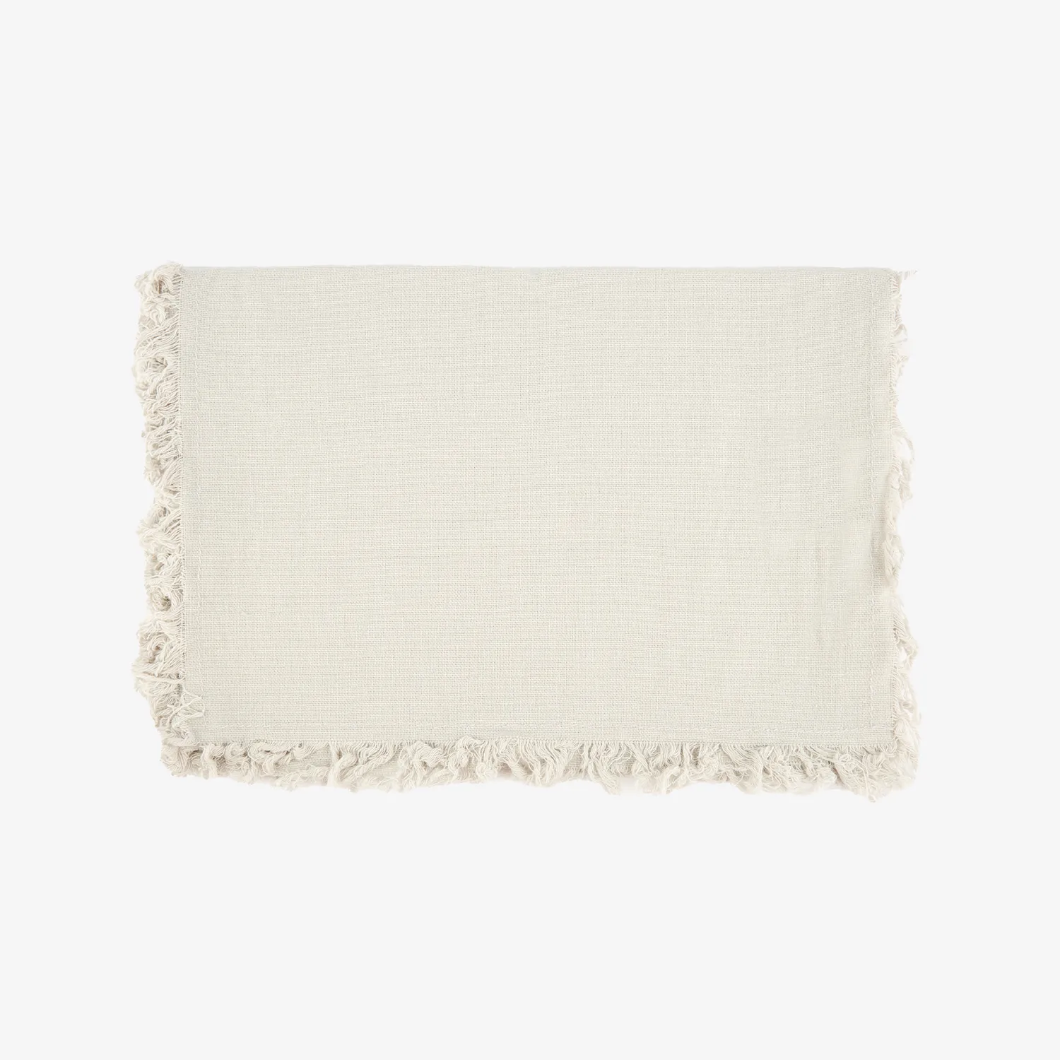 Casa Viva Camino de mesa de algodón gris Flecos 30x150cm Clearance