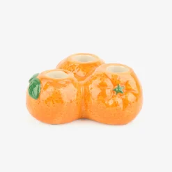 Casa Viva Candelabro de 3 velas de cerámica Naranjas Ø12x6cm Outlet