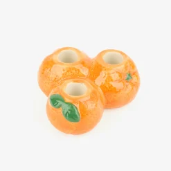 Casa Viva Candelabro de 3 velas de cerámica Naranjas Ø12x6cm Outlet