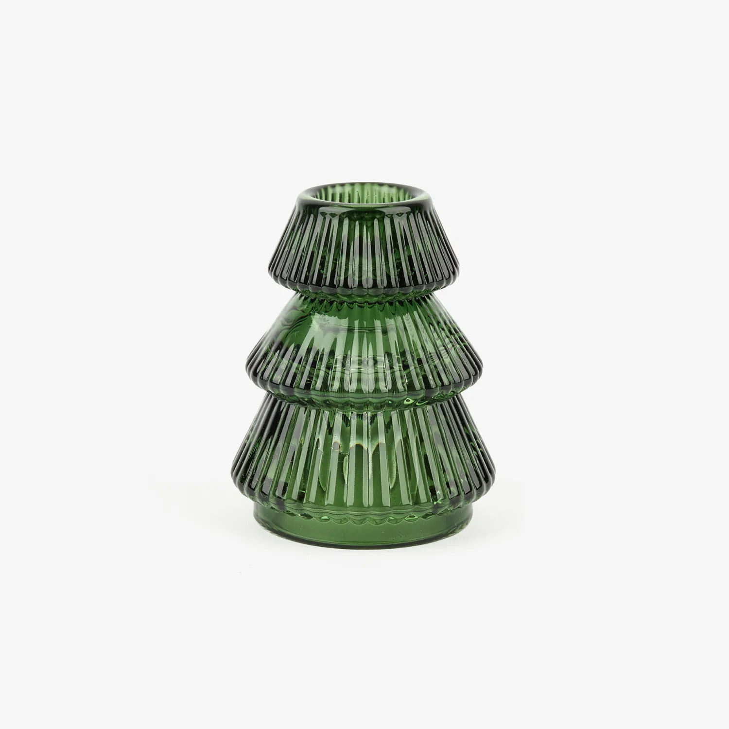 Casa Viva Candelabro de cristal verde Abeto Ø7x8cm New