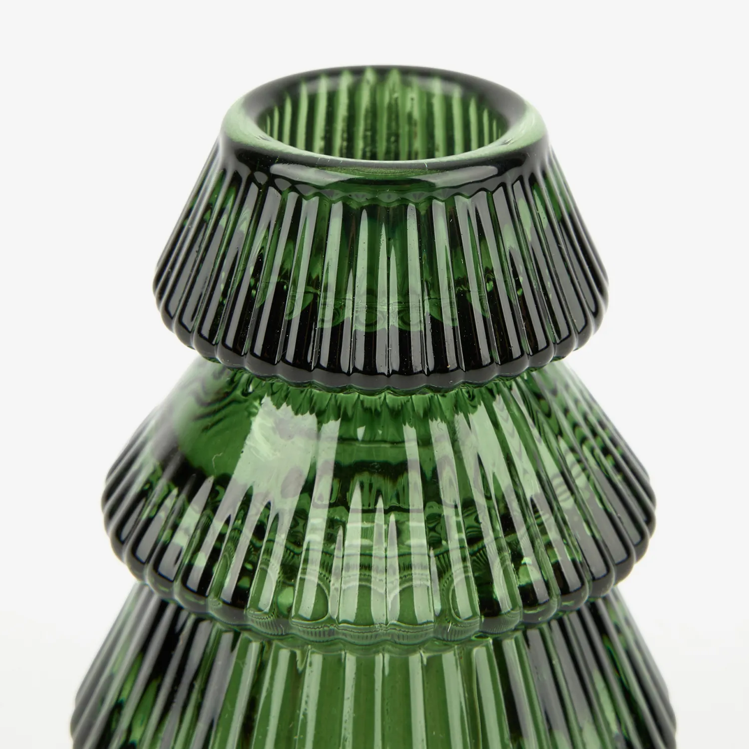 Casa Viva Candelabro de cristal verde Abeto Ø7x8cm New