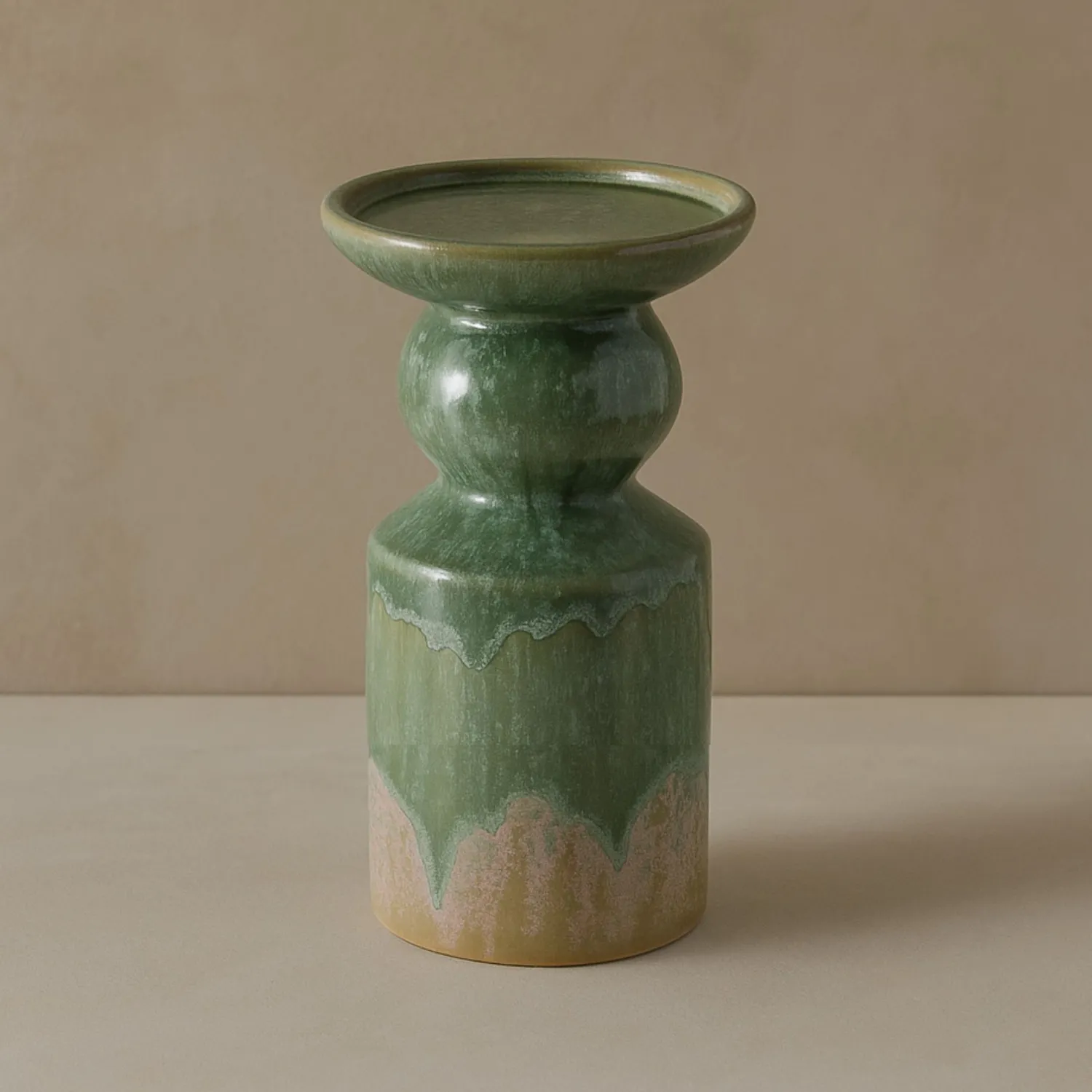 Casa Viva Candelabro de gres verde Narea 15cm Outlet