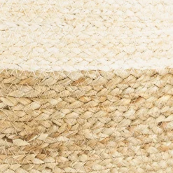 Casa Viva Cesta de yute blanca y natural Vide Ø35x33cm Clearance