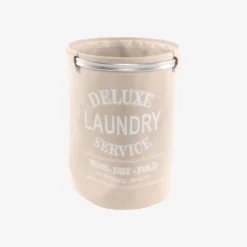 Casa Viva Cesta para ropa de tela y aluminio Laundry Ø37x50cm Hot