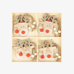 Casa Viva Conjunto de 8 adornos colgantes Renos 7,5cm Sale