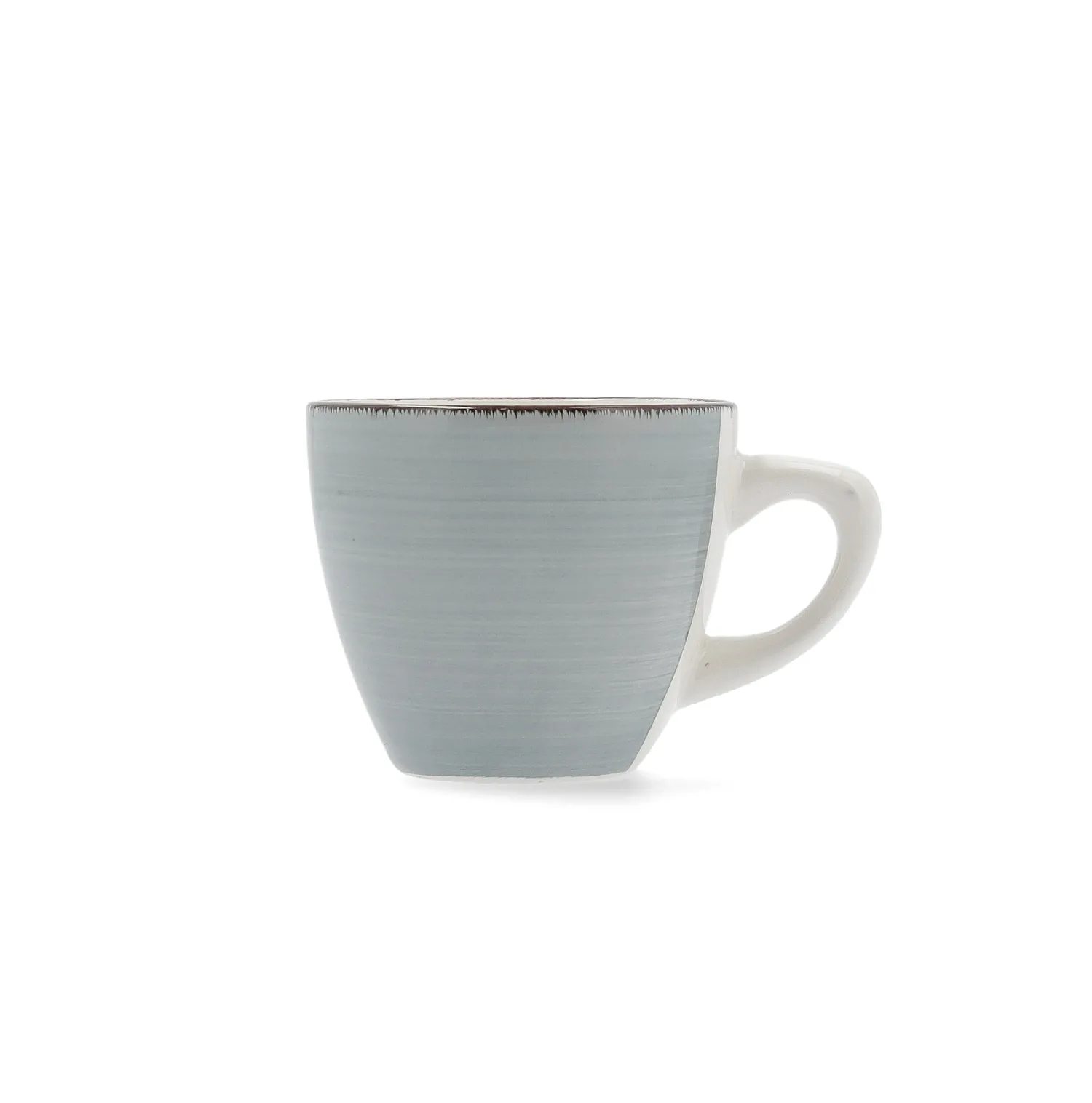 Casa Viva Conjunto de 2 tazas con plato azul de gres Vita 22cl