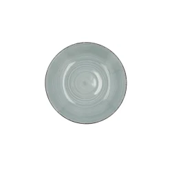 Casa Viva Conjunto de 2 tazas con plato azul de gres Vita 22cl