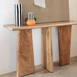 Casa Viva Consola de madera de acacia Moscú 130x40x75cm Clau&Chloe