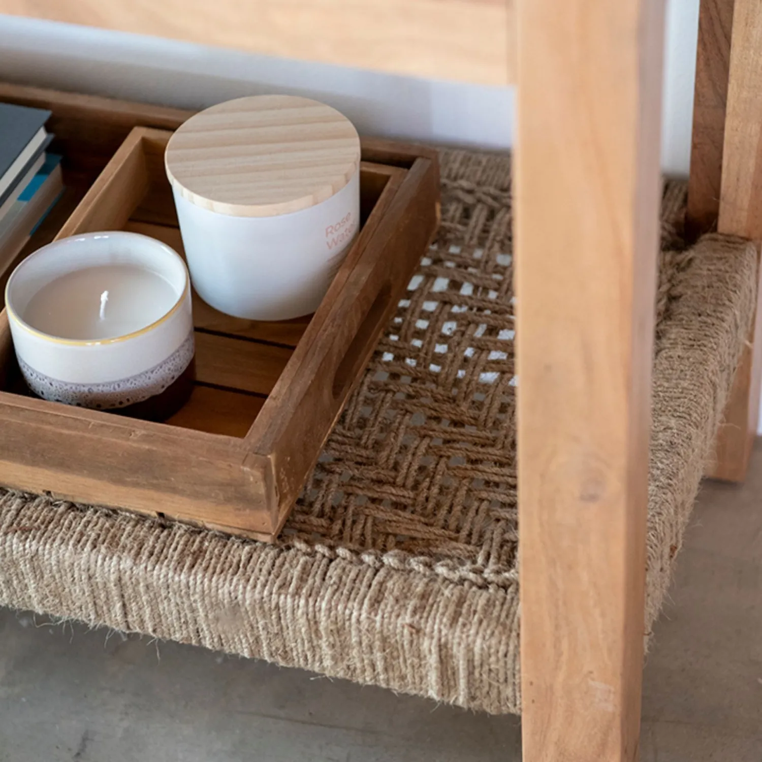 Casa Viva Consola de madera de acacia Bolt 170x40x75cm Clau&Chloe New