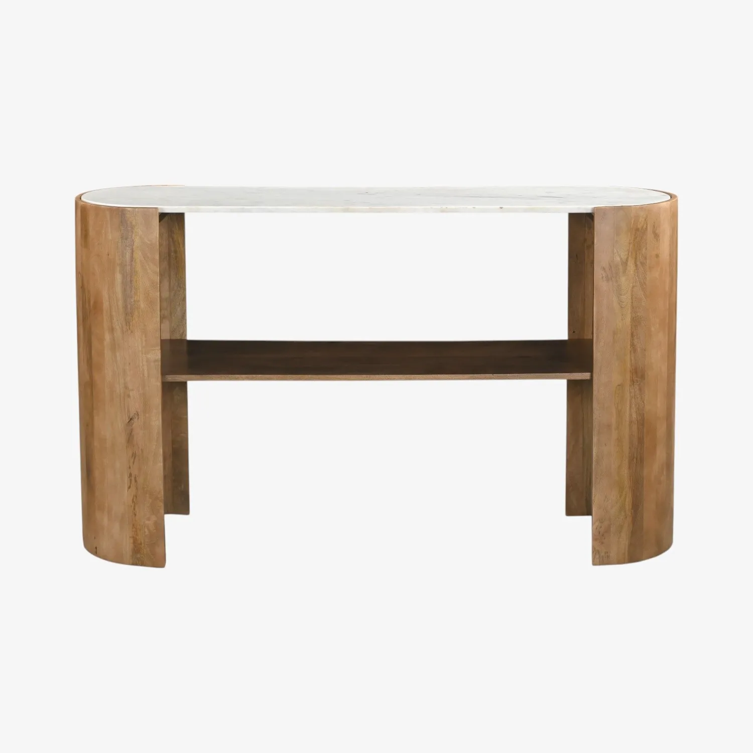 Casa Viva Consola de madera de mango y mármol Varsovia 135x40x80cm Clau&Chloe Discount