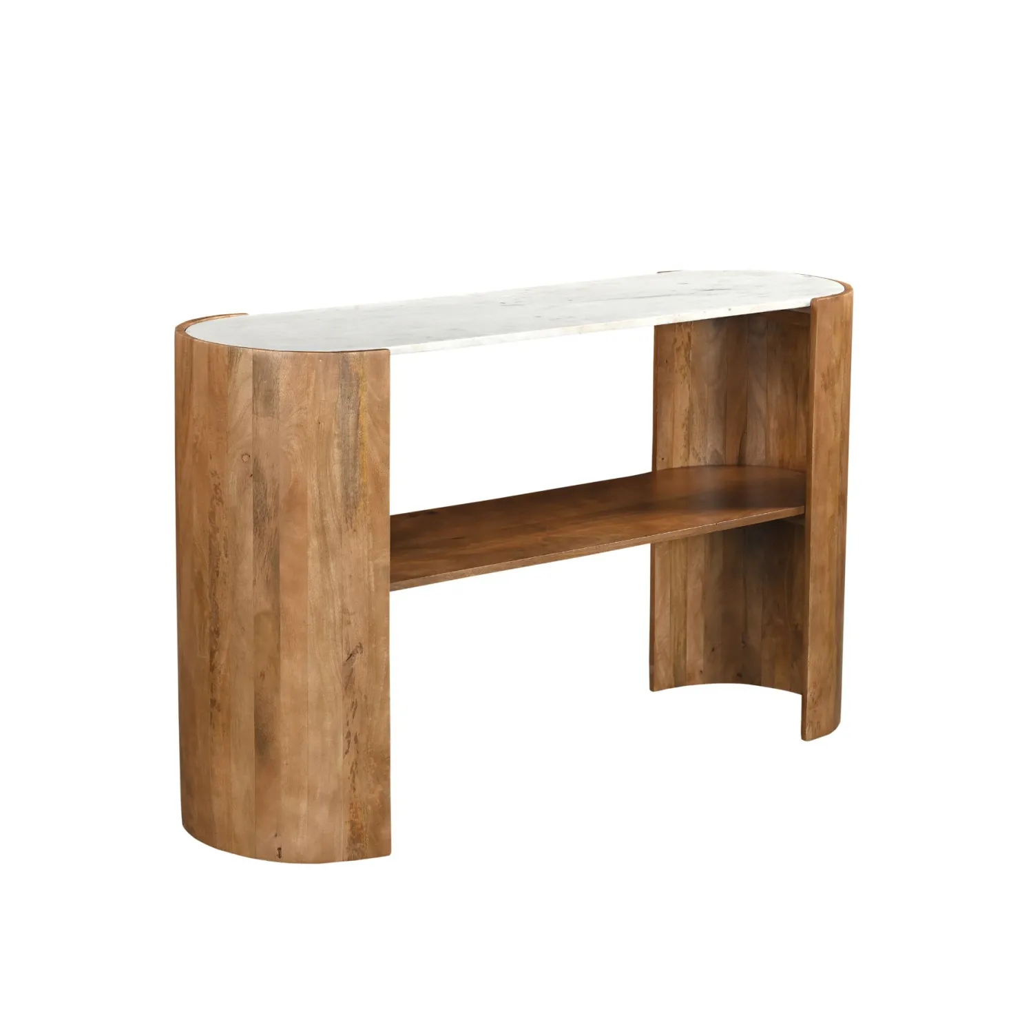 Casa Viva Consola de madera de mango y mármol Varsovia 135x40x80cm Clau&Chloe Discount