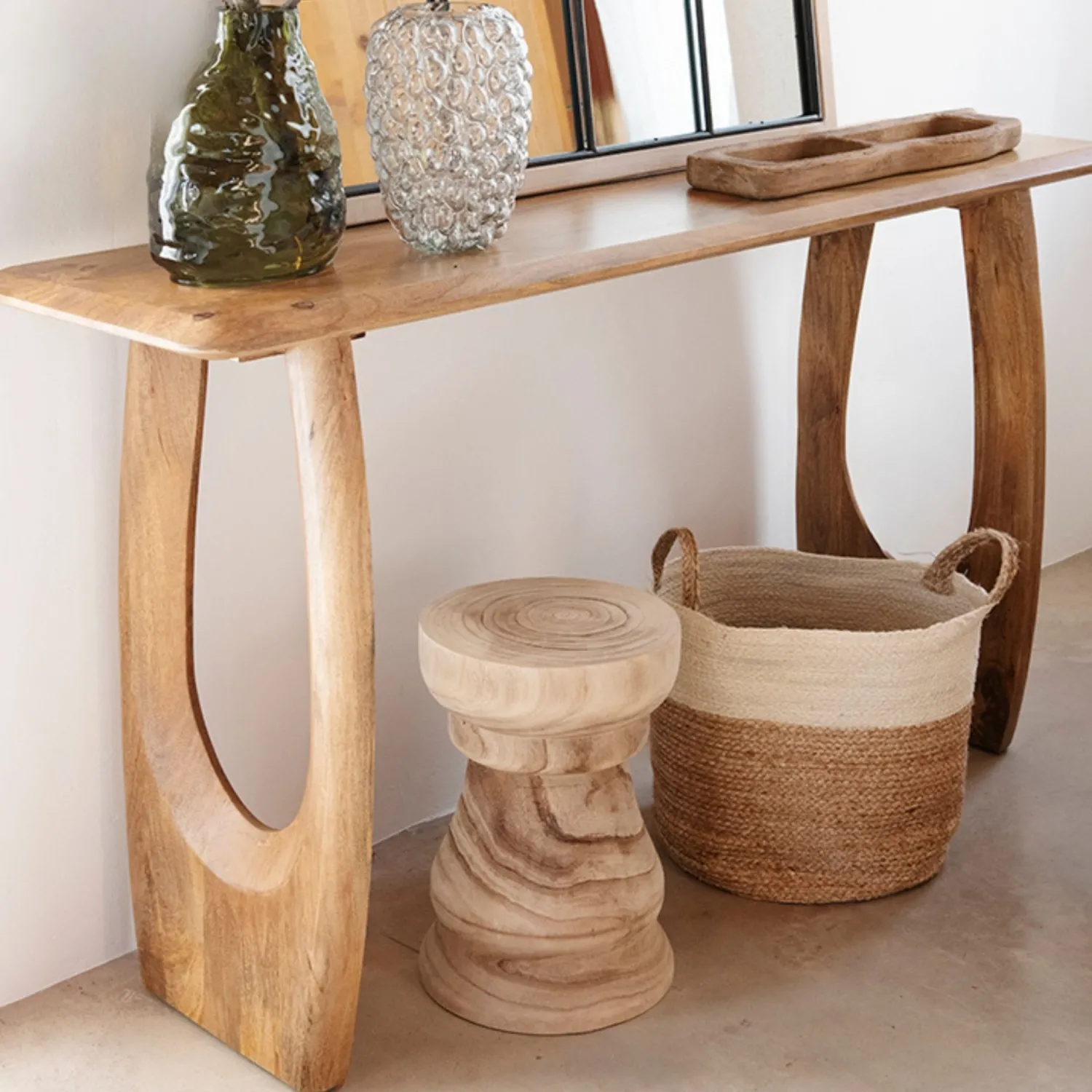 Casa Viva Consola de madera de mango Aero 150x40x80cm Clau&Chloe Hot