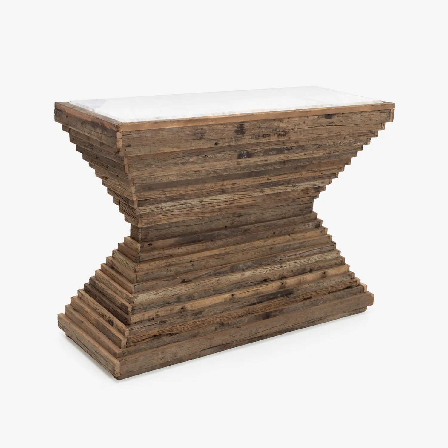 Casa Viva Consola de madera de olmo reciclada Pisco 120x45x87cm Clearance