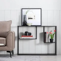 Casa Viva Consola de metal negro Calista 100x26x75cm Online