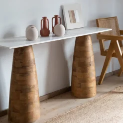 Casa Viva Consola de mármol Paz 150x40x78cm Clau&Chloe New