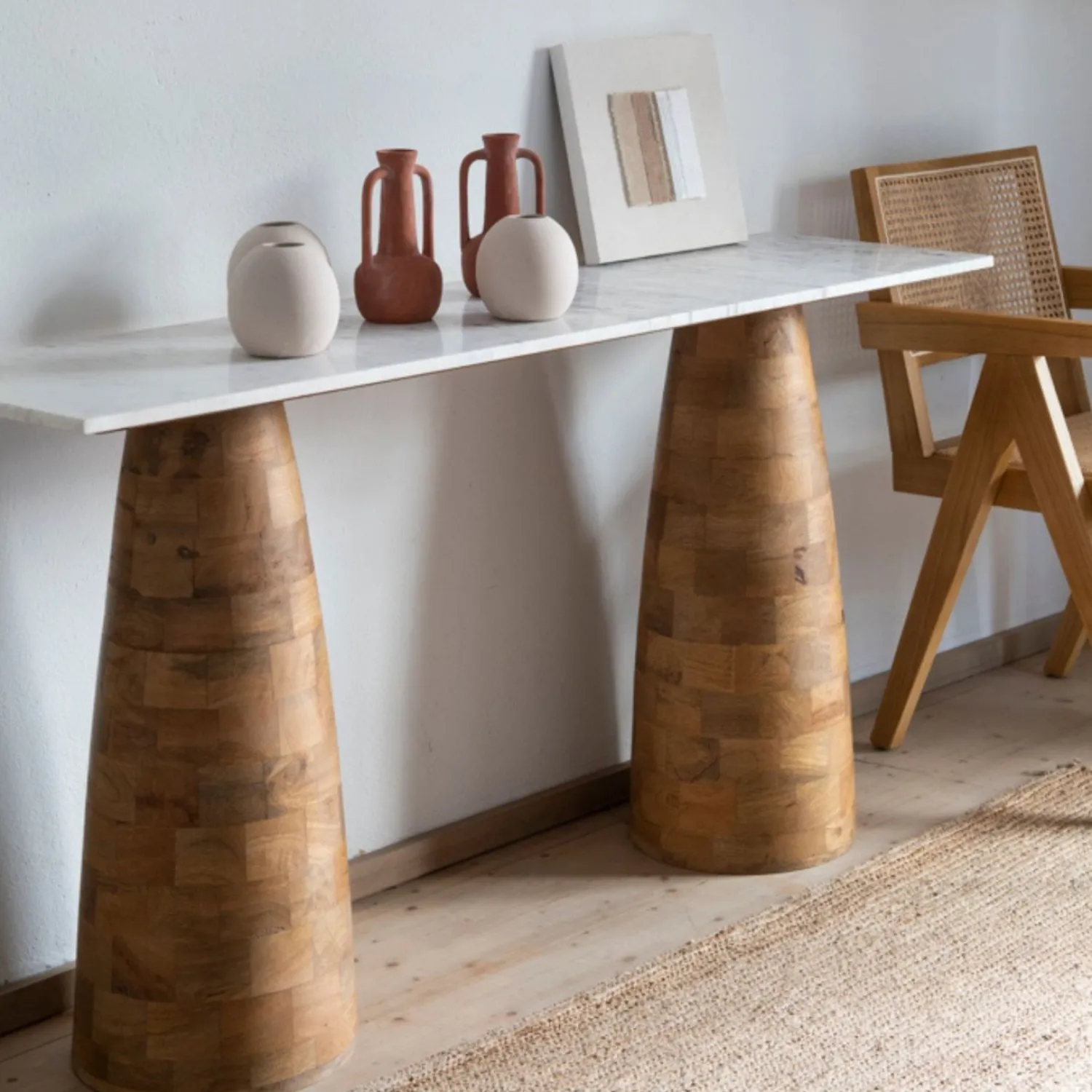 Casa Viva Consola de mármol Paz 150x40x78cm Clau&Chloe New