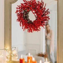 Casa Viva Corona decorativa bayas rojas Ø25cm Best
