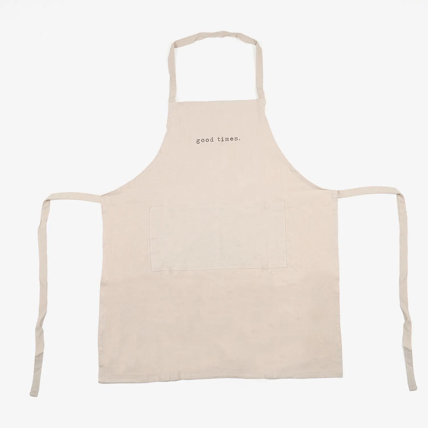 Casa Viva Delantal de cocina de algodón beige 80x70cm Sale