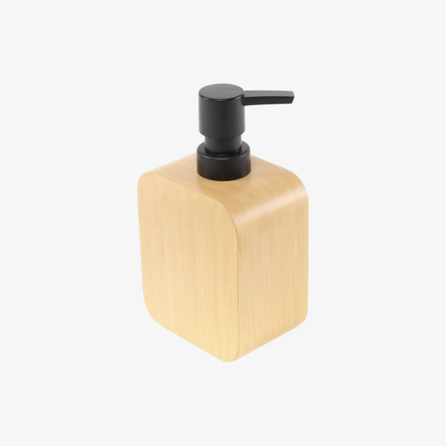 Casa Viva Dispensador de jabón de baño de resina efecto madera Mel 16,5cm Online