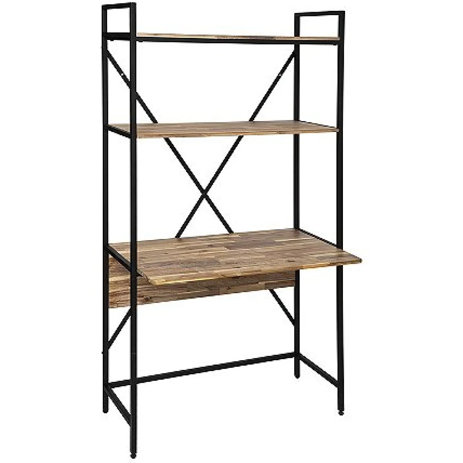 Casa Viva Escritorio con estantería de madera de acacia Aura 90x51x180cm Hot