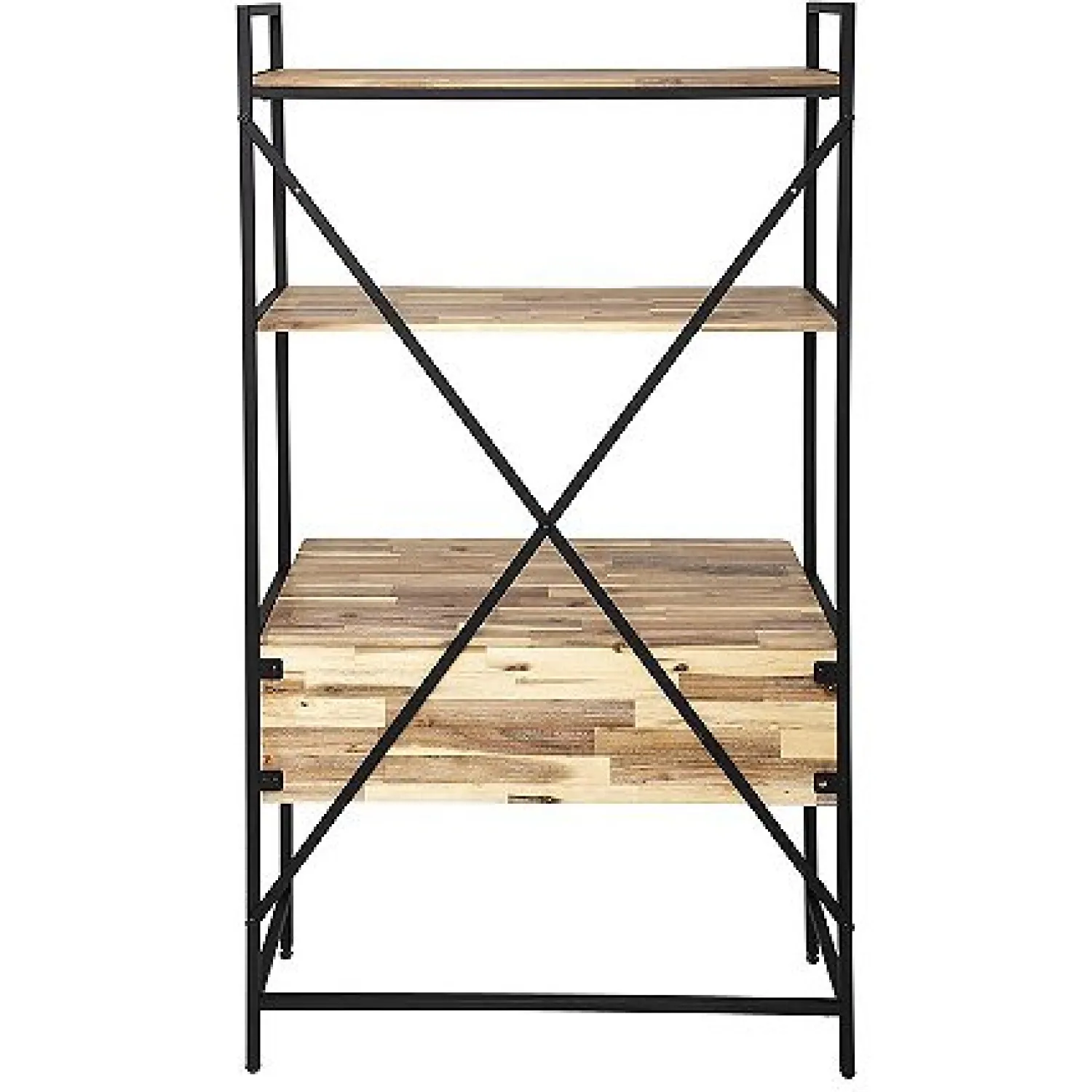 Casa Viva Escritorio con estantería de madera de acacia Aura 90x51x180cm Hot