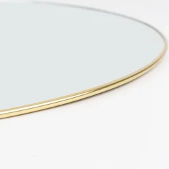 Casa Viva Espejo de pared redondo de metal dorado Orión Ø55cm Sale