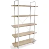 Casa Viva Estantería con 5 baldas blanca efecto madera 100x33x179cm Hot