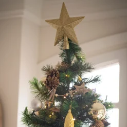 Casa Viva Estrella para árbol dorada 19cm Best