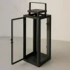 Casa Viva Farol de metal negro Calin 35cm