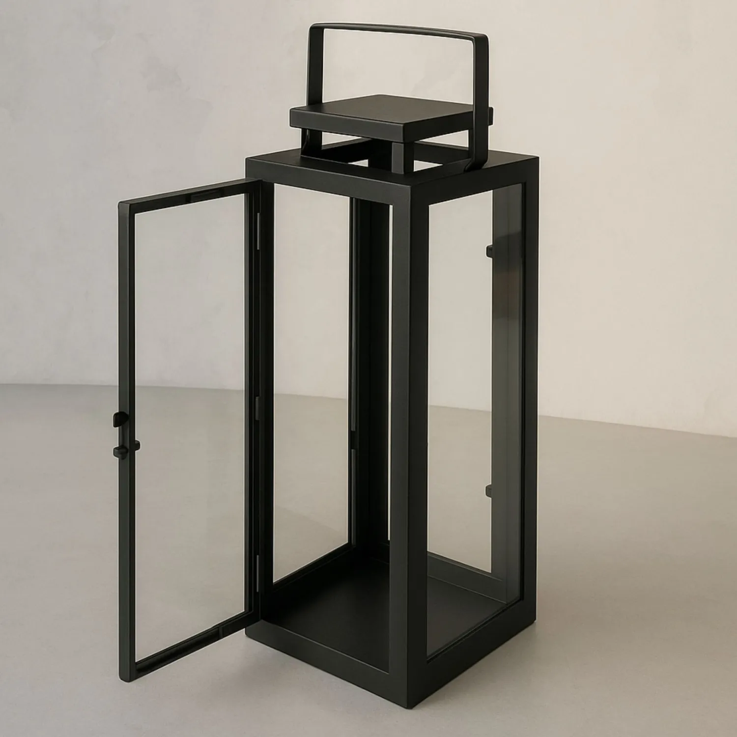 Casa Viva Farol de metal negro Calin 35cm