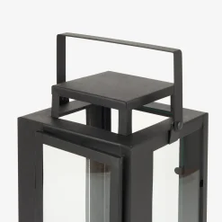 Casa Viva Farol de metal negro Calin 35cm