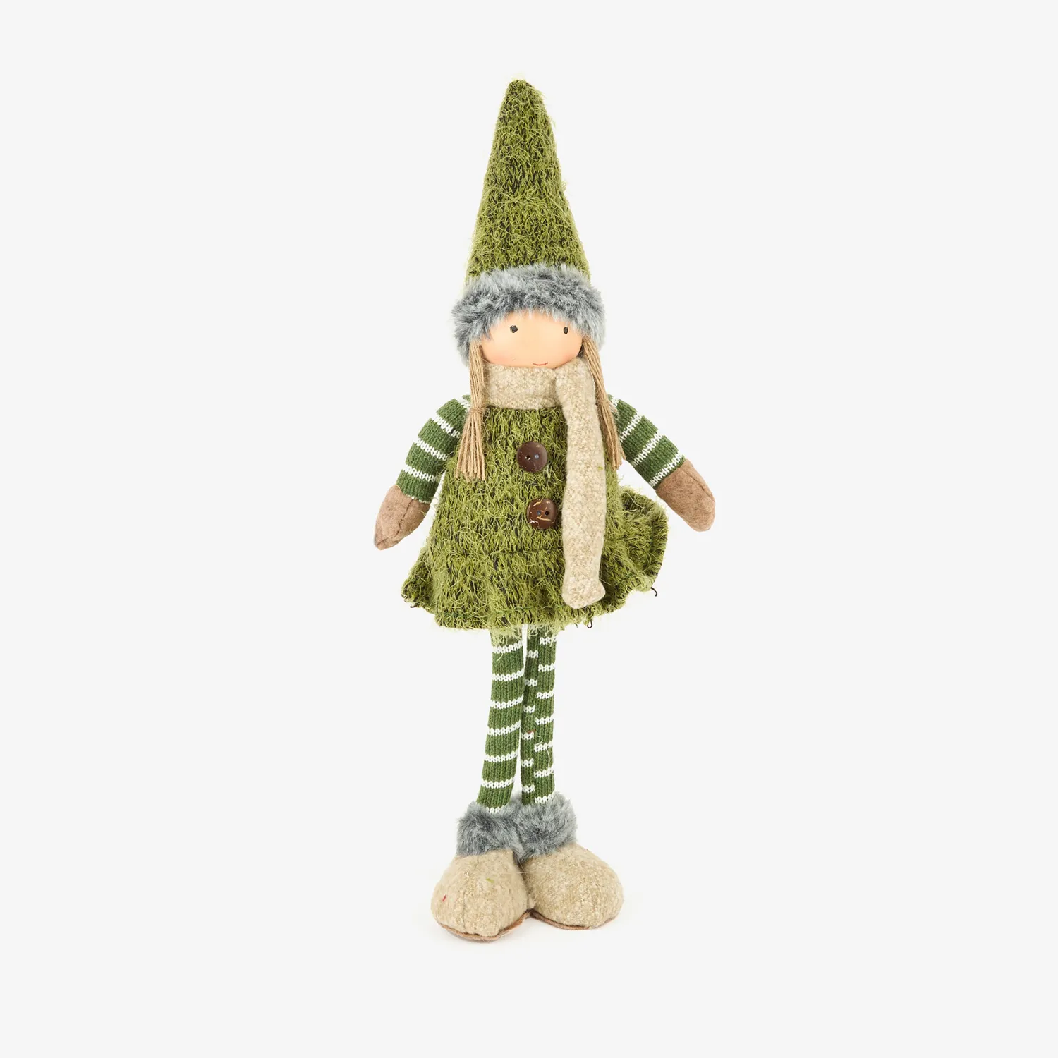 Casa Viva Figura decorativa Muñeca de pie verde 45cm Outlet