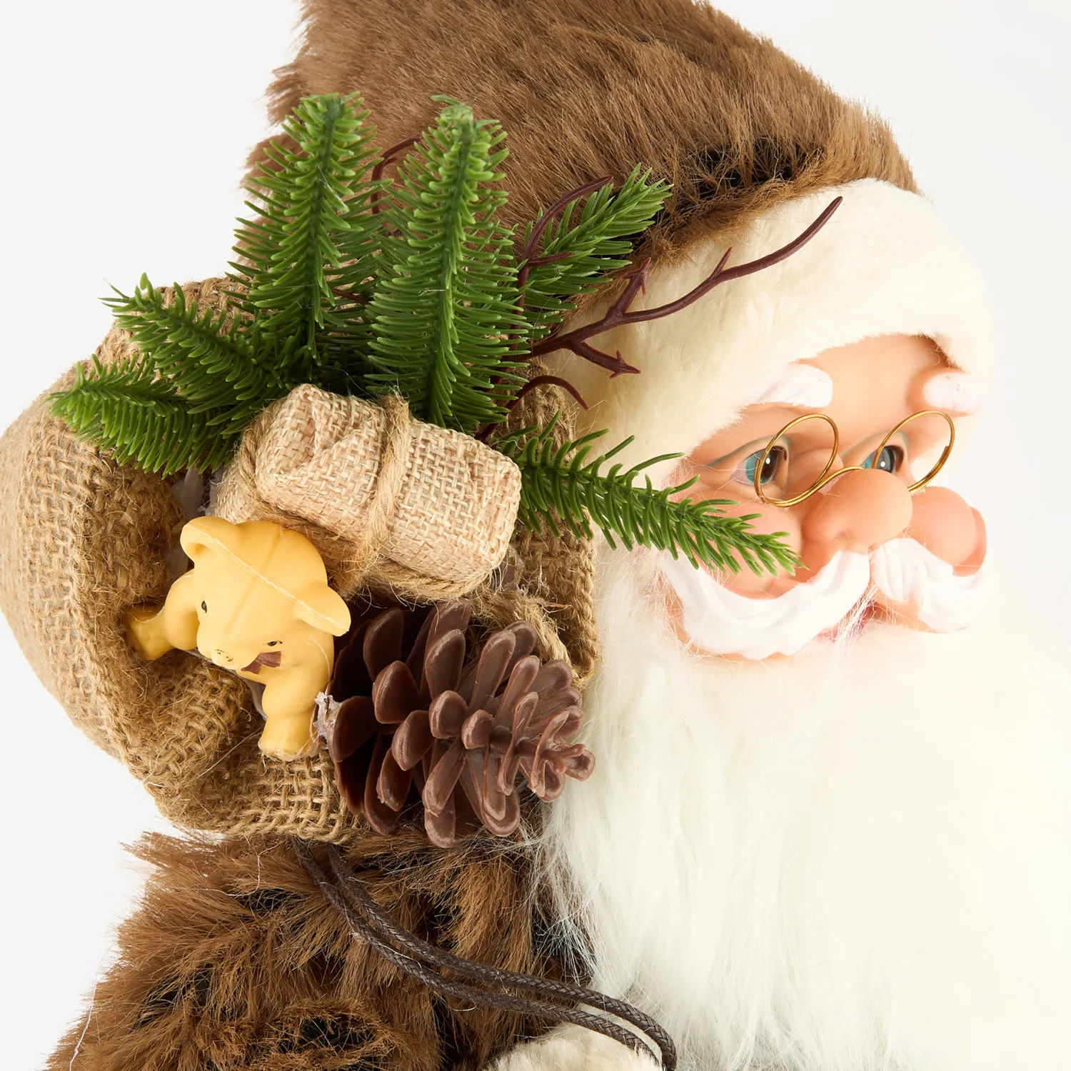 Casa Viva Figura decorativa Santa Claus con bolsa de regalos y trineo 60cm New